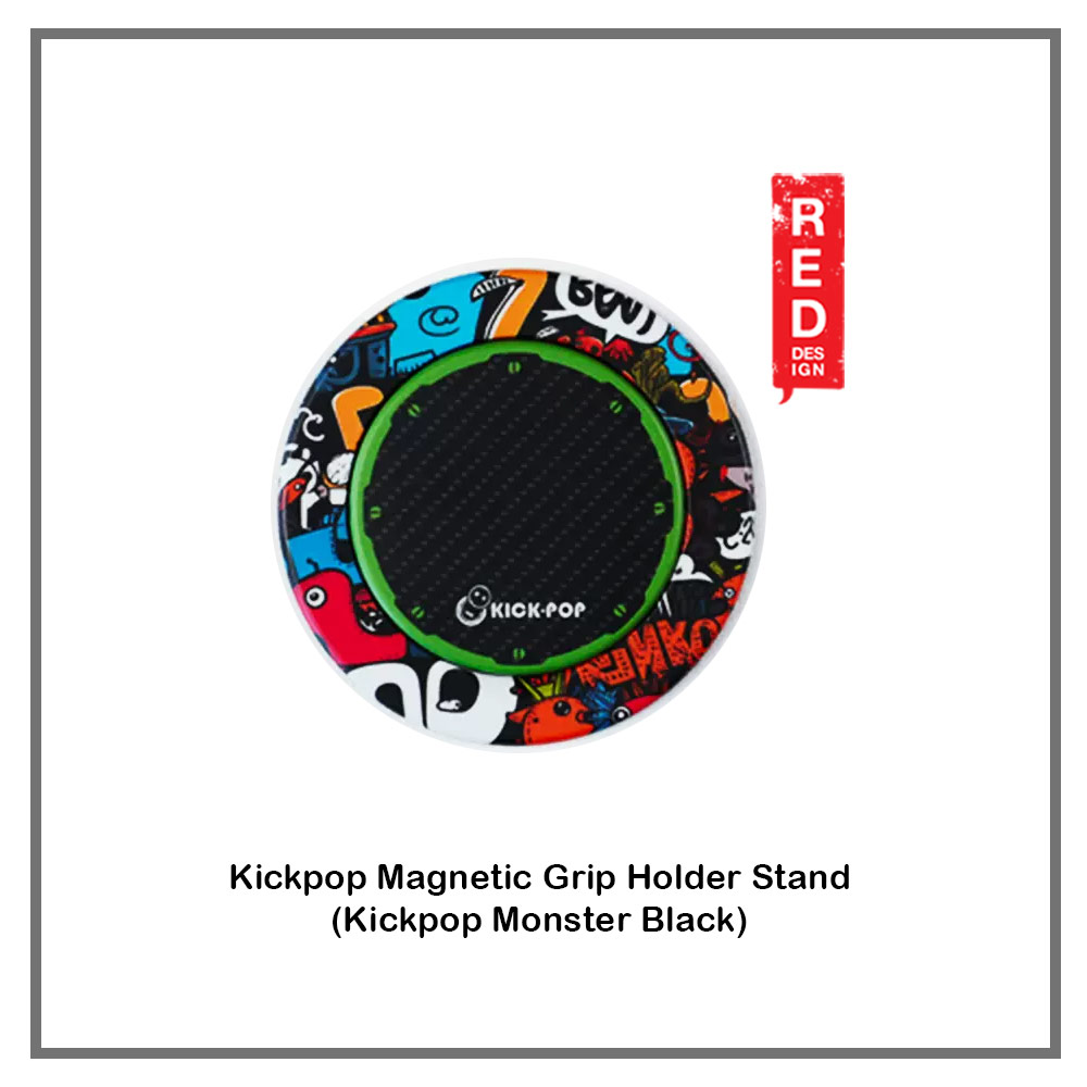 Picture of Kickpop Magnetic O Ring Grip Holder Stand Finger Grip Kickstand for Magnetic Device | Phone (Monster Black) Red Design- Red Design Cases, Red Design Covers, iPad Cases and a wide selection of Red Design Accessories in Malaysia, Sabah, Sarawak and Singapore 